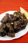 Dolmas with Pine Nuts appetizer Greek recipe