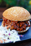 Barbecued Pork Tenderloin sandwich recipe.