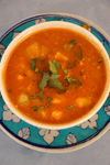 Spicy Cauliflower-Potato soup recipe. 