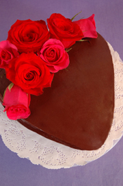 Chocolate Ganache Cake recipe by Beyond Wonderful Baking Expert, Catherine Christensen. Valentine's Day chocolate cake.