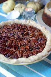 Divine Maple Bourbon Pecan Pie recipe. Thanksgiving dessert pie recipe.