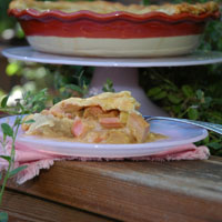 Rhubarb Pie with Grandma's Crust dessert recipe