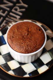Deep Chocolate Souffl&eacute;s recipe by Beyond Wonderful Baking Expert, Catherine Christensen.