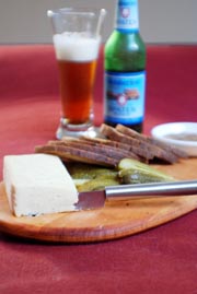 Cheese and Beer Pairing: Tilsiter Cheese and Octoberfest Beer. By Beyond Wonderful Cheese Expert, Mark "The Cheese Dude" Todd.