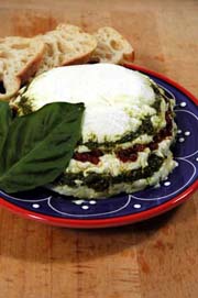 Pesto and Sun-Dried Tomato Torta recipe.