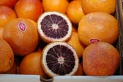 Blood oranges at Dan Avakian's Produce Market in Alameda, CA.