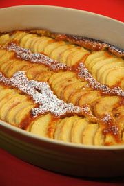 Pear Clafouti recipe for breakfast, brunch, or dessert.