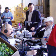 Dan Avakian with Chef Paul Prudhomme on his National Radio Show, "The Produce Pair".