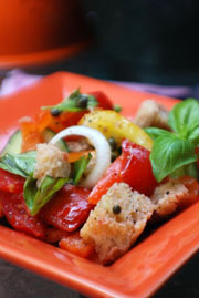 Panzanella Mediterranean Bread Salad recipe.