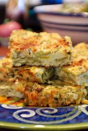 Torta di Rizo Con Fagioli (Rice and Green Bean Torta) recipe.