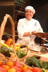 A chef at COPIA in Napa, CA.