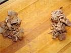 How to chop steak for Mexican Tacos Bistek.