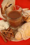 Mexican Champurrado drink beverage recipe.
