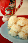 Coconut Macaroon cookies recipe. Easy Christmas holiday cookie recipes.