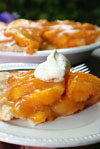 Fresh Peach Pie dessert recipe.