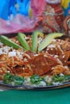 Chiliques Roja with Chicken authentic Mexican recipe.