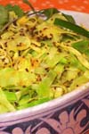 Cabbage with Mustard Seeds Indian recipe, quick and easy recipe, quick and easy recipe