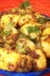 Potatoes with Mustard Seeds: Sookhi Bhaji Indian recipe