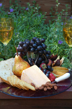 Farmhouse Cheshire cheese tray recipe with Rheingau Riesling wine. Beyond Wonderful Cheese Expert, Mark Todd.