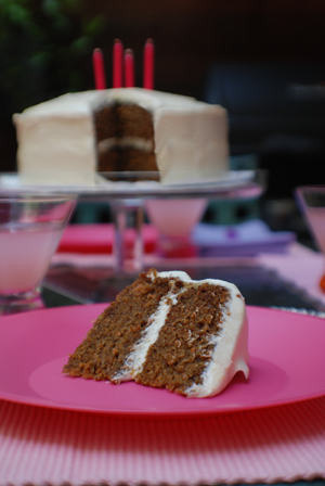 Carrot Cake with Cream Cheese Frosting recipe. Beyond Wonderful Baking Expert, Catherine Christensen.