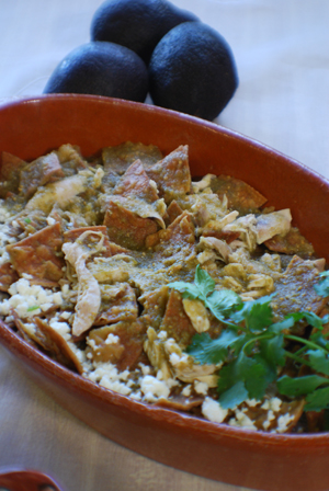Chilaquiles Verdes Mexican recipe. Authentic Mexican recipe.