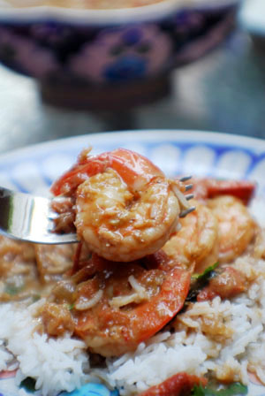 Prawn Curry Indian recipe.
